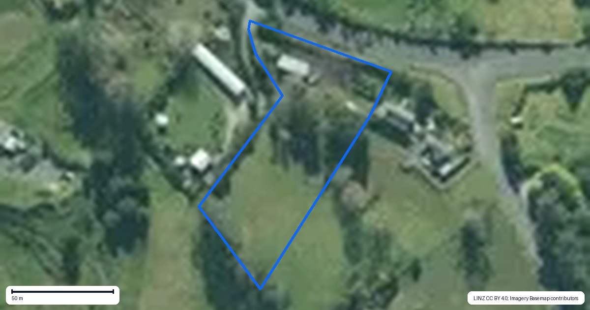 Property context map for 1170 Kaiwaka-Mangawhai Road, Mangawhai