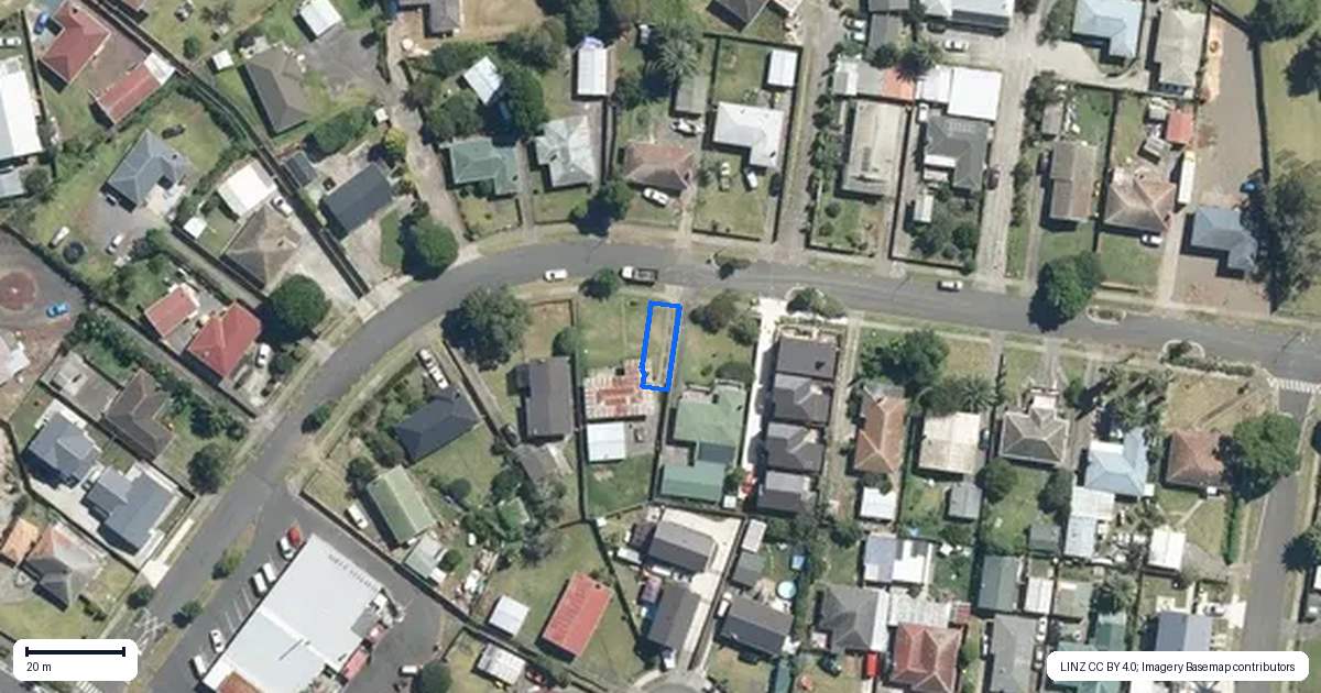 Property context map for 1/35 Imrie Avenue, Mangere, Auckland