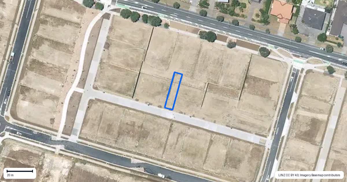 Property context map for 14 Pito-Wai Lane, Beachlands, Auckland