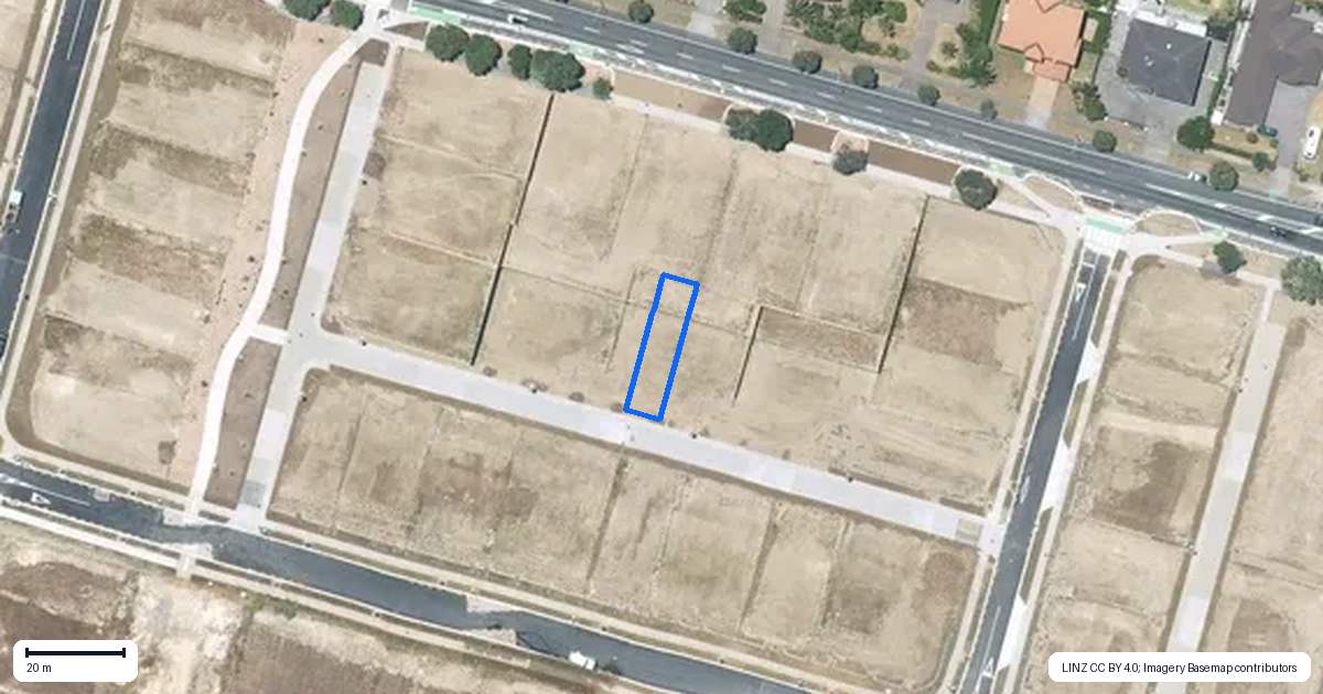 Property context map for 16 Pito-Wai Lane, Beachlands, Auckland