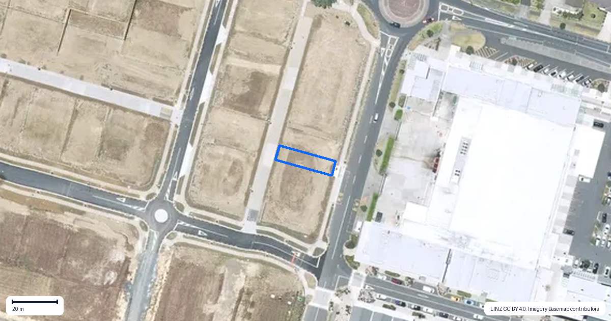 Property context map for 96 Mahutonga Avenue, Beachlands, Auckland