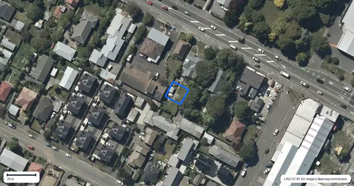 Property context map for 336C Ferry Road, Waltham, Christchurch