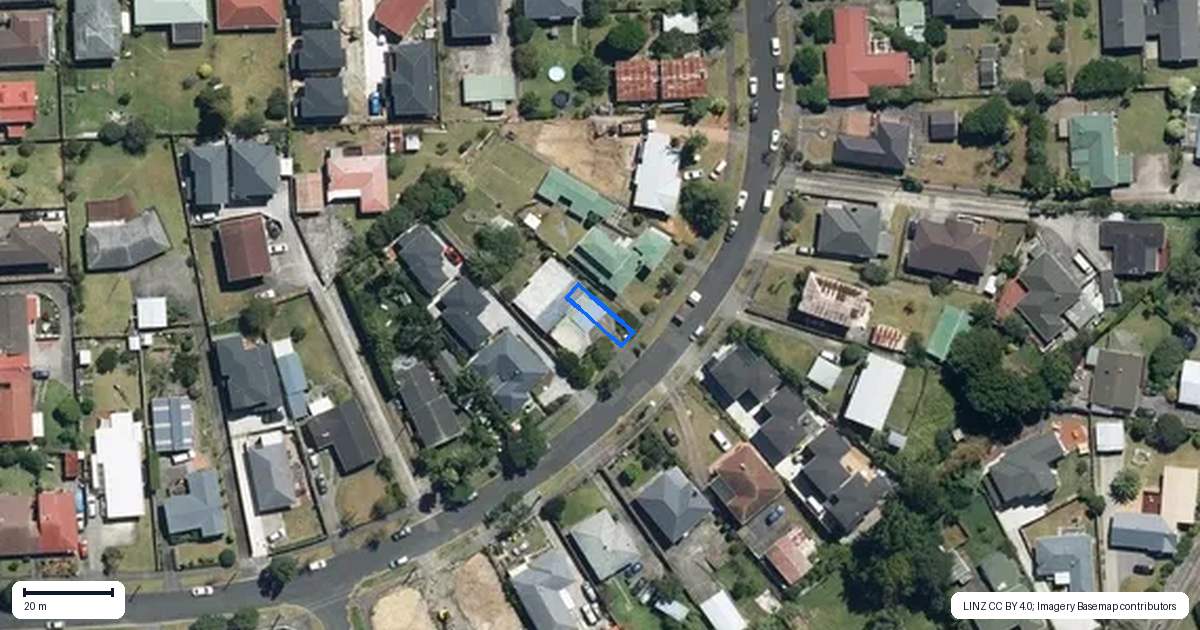 Property context map for 2/22 Cleland Crescent, Blockhouse Bay, Auckland