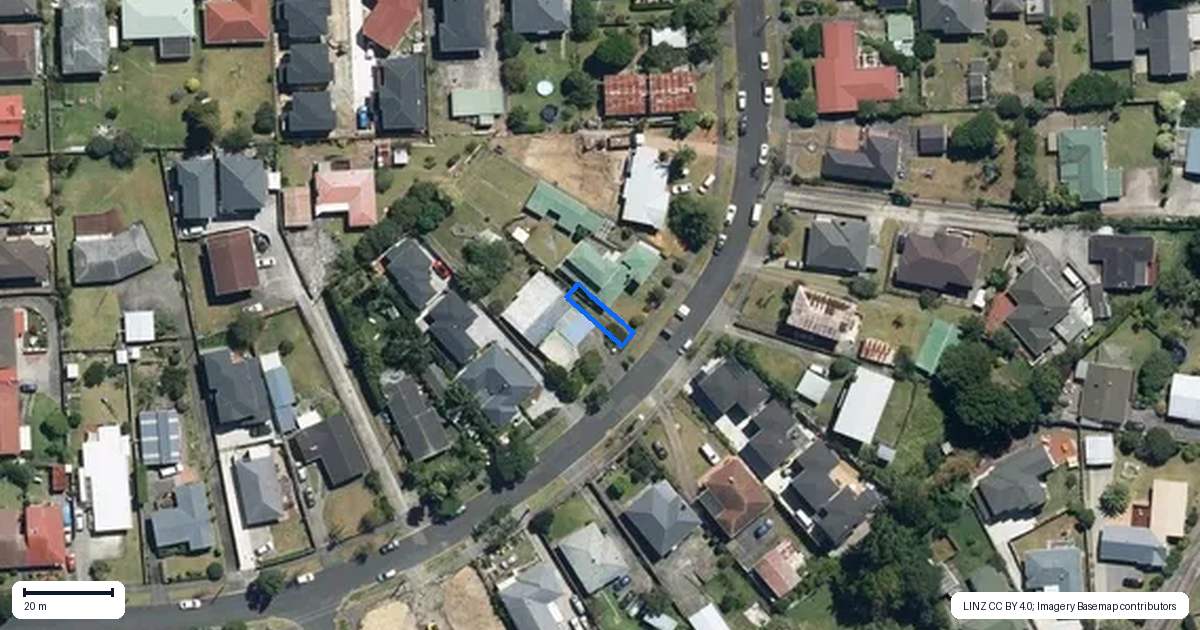 Property context map for 3/22 Cleland Crescent, Blockhouse Bay, Auckland