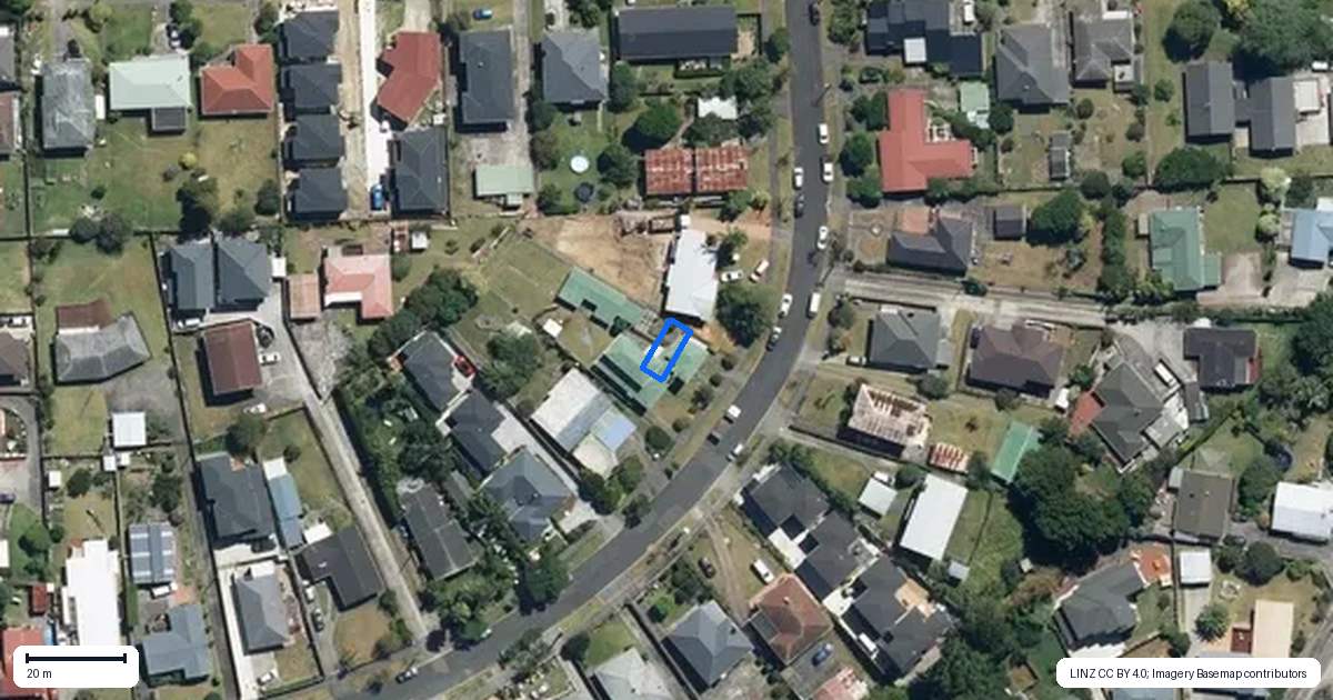 Property context map for 6/22 Cleland Crescent, Blockhouse Bay, Auckland