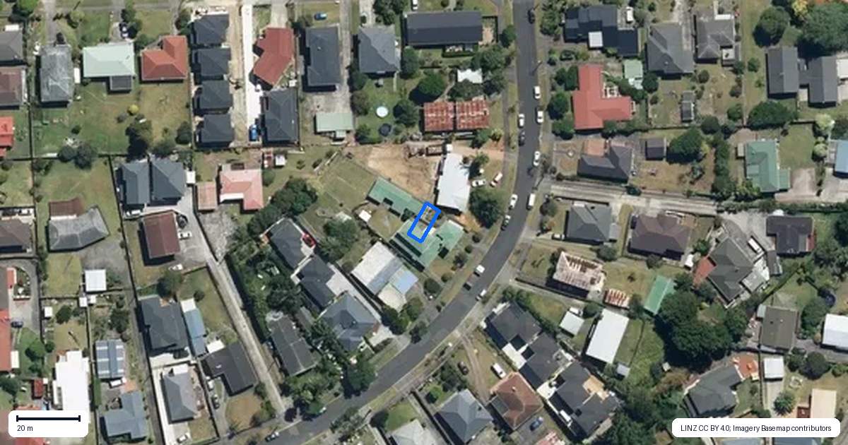 Property context map for 7/22 Cleland Crescent, Blockhouse Bay, Auckland