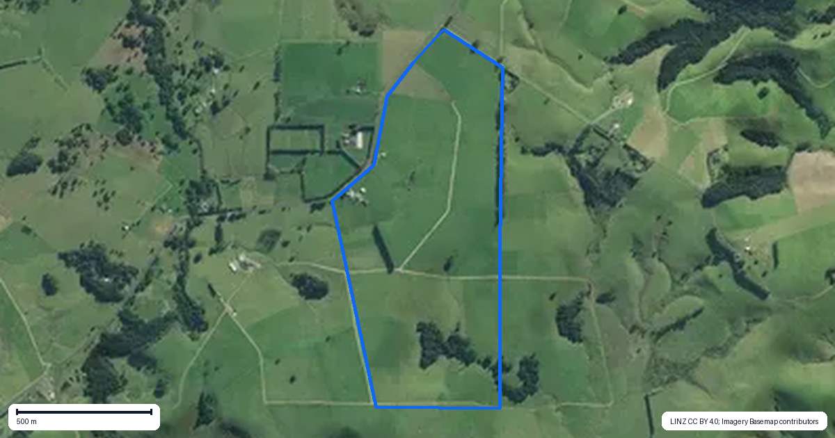 Property context map for 388 Matauri Bay Road, Kaeo