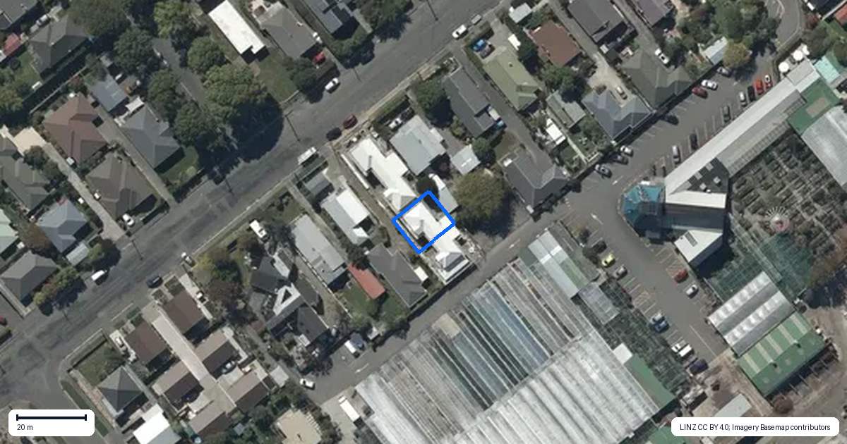 Property context map for 3/70 Stourbridge Street, Spreydon, Christchurch