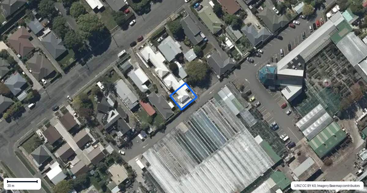 Property context map for 4/70 Stourbridge Street, Spreydon, Christchurch