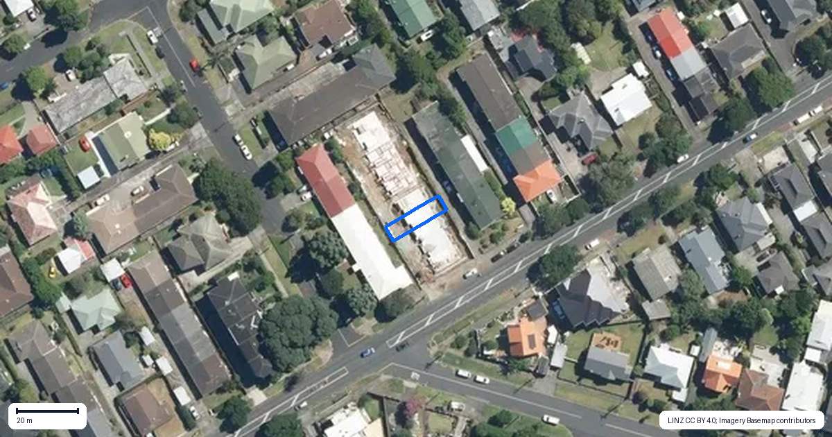 Property context map for 4/40 Campbell Road, Onehunga, Auckland