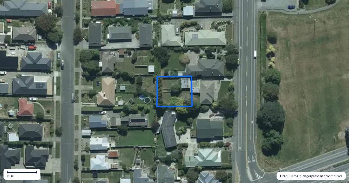 Property context map for 18 Exmouth Street, Waverley, Invercargill