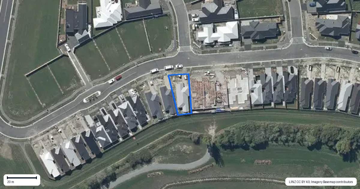 Property context map for 64A River Stone Drive, Halswell, Christchurch