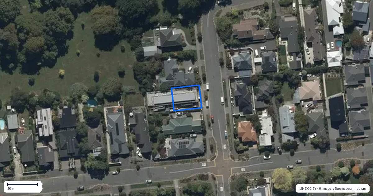Property context map for 1/17 Rimu Street, Riccarton, Christchurch