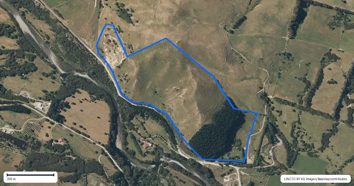 Property context map for 178 Upper Waingawa Road, Kaituna, Masterton
