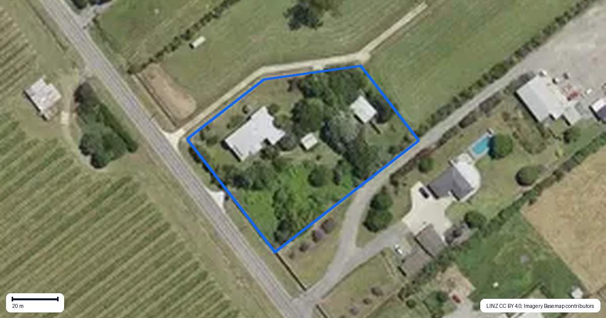 Property context map for 715 Back Ormond Road, Makauri, Gisborne