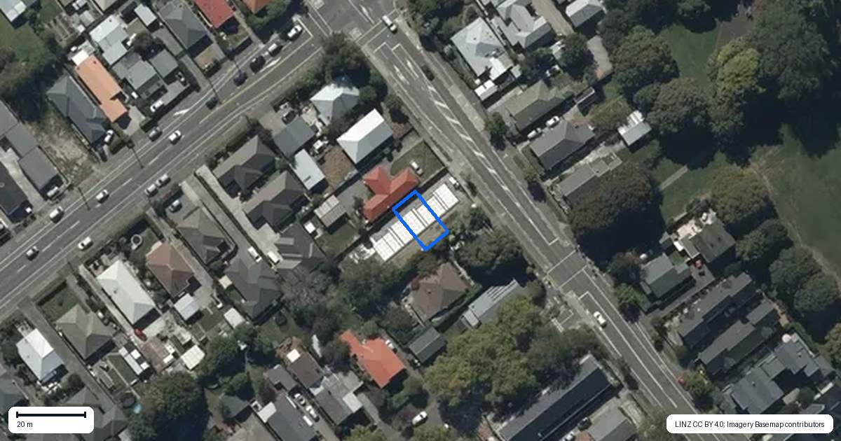 Property context map for 2/97 Strickland Street, Sydenham, Christchurch