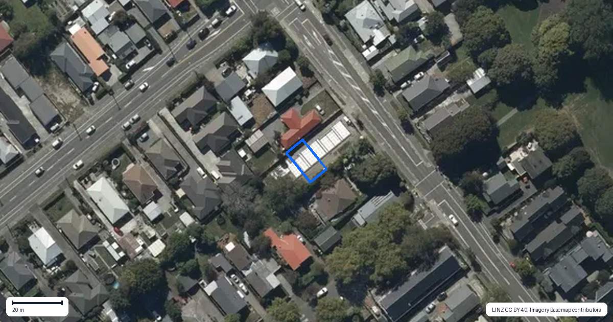Property context map for 3/97 Strickland Street, Sydenham, Christchurch