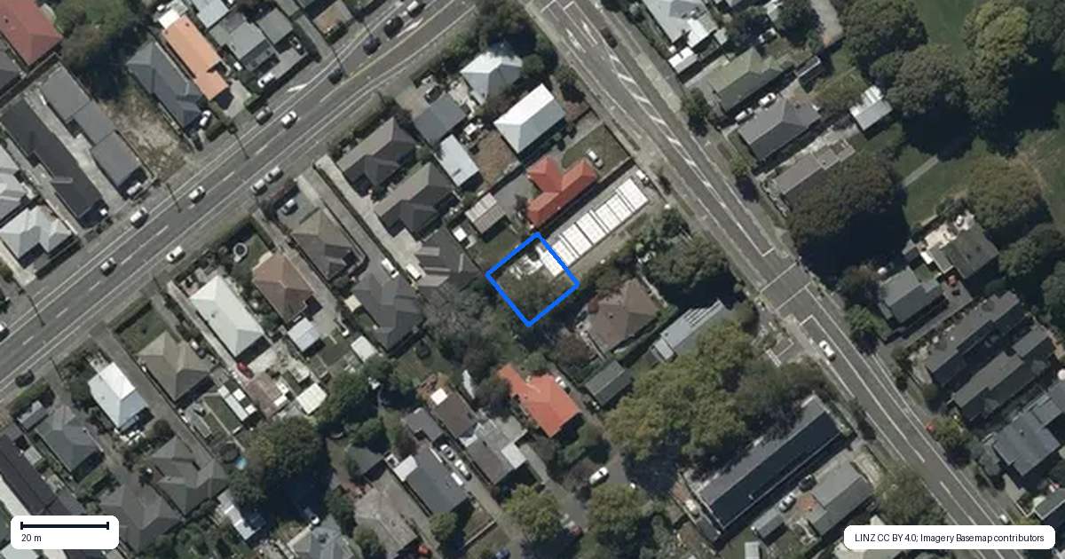 Property context map for 4/97 Strickland Street, Sydenham, Christchurch