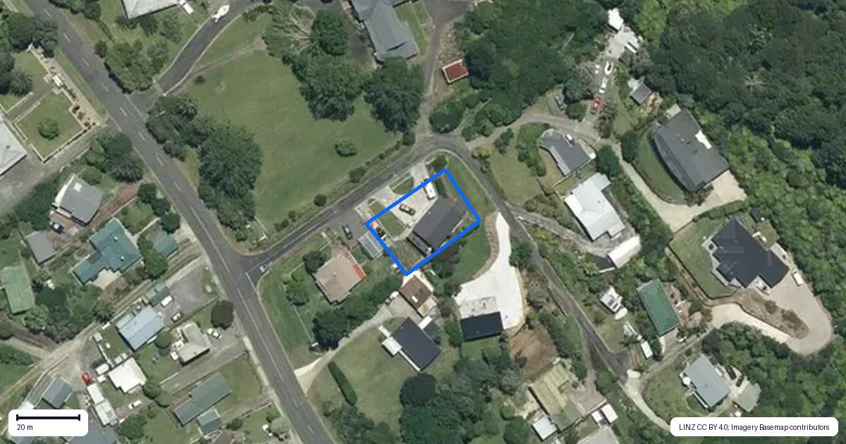 Property context map for 54 Main Street, Coromandel