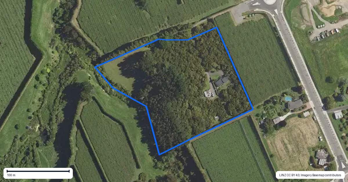 Property context map for 61 Prole Road, Omokoroa