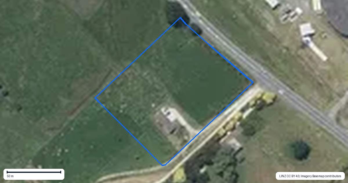 Property context map for 229 Great North Road, Otamatea, Whanganui