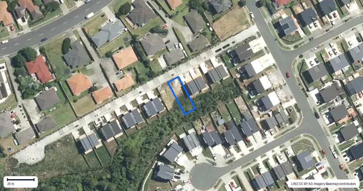 Property context map for 8A Wahine Street, Papakura
