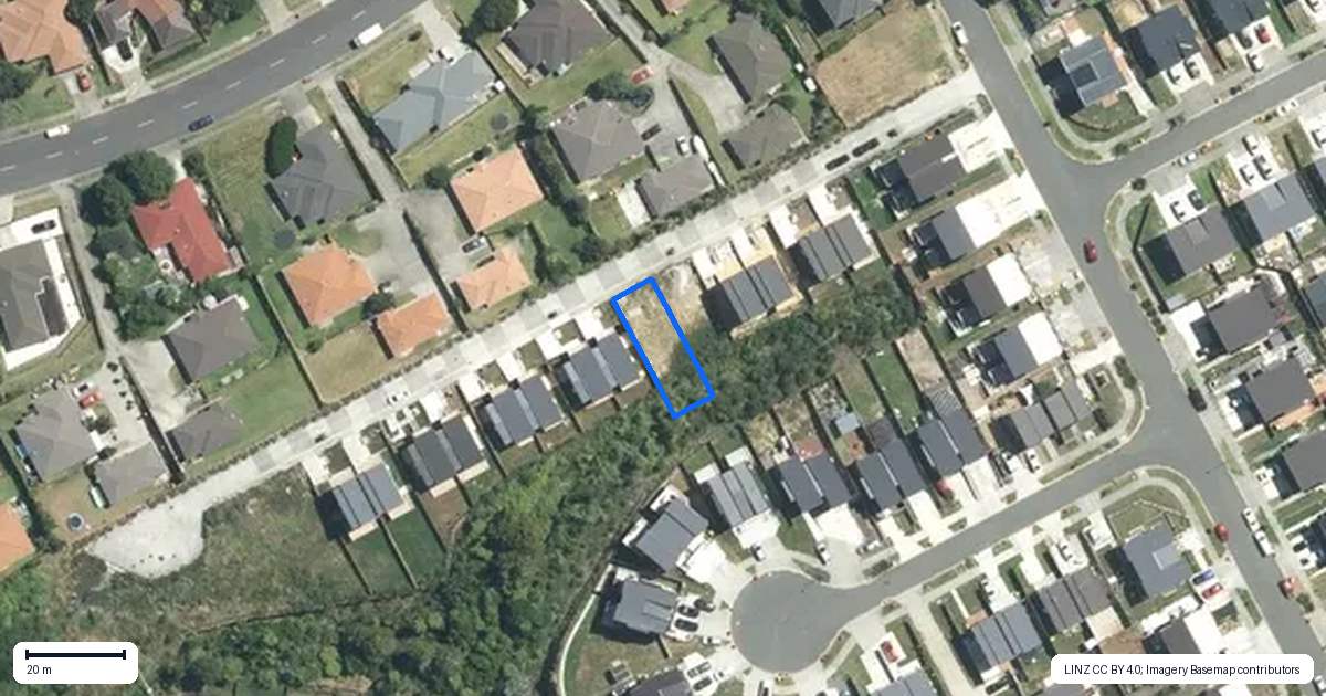 Property context map for 8B Wahine Street, Papakura