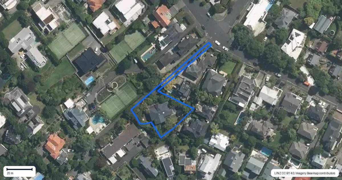 Property context map for 19 Takutai Street, Parnell, Auckland