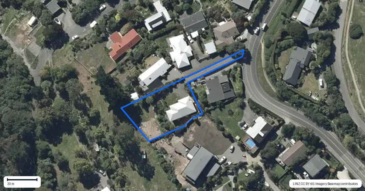 Property context map for 196 Dyers Pass Road, Cashmere, Christchurch