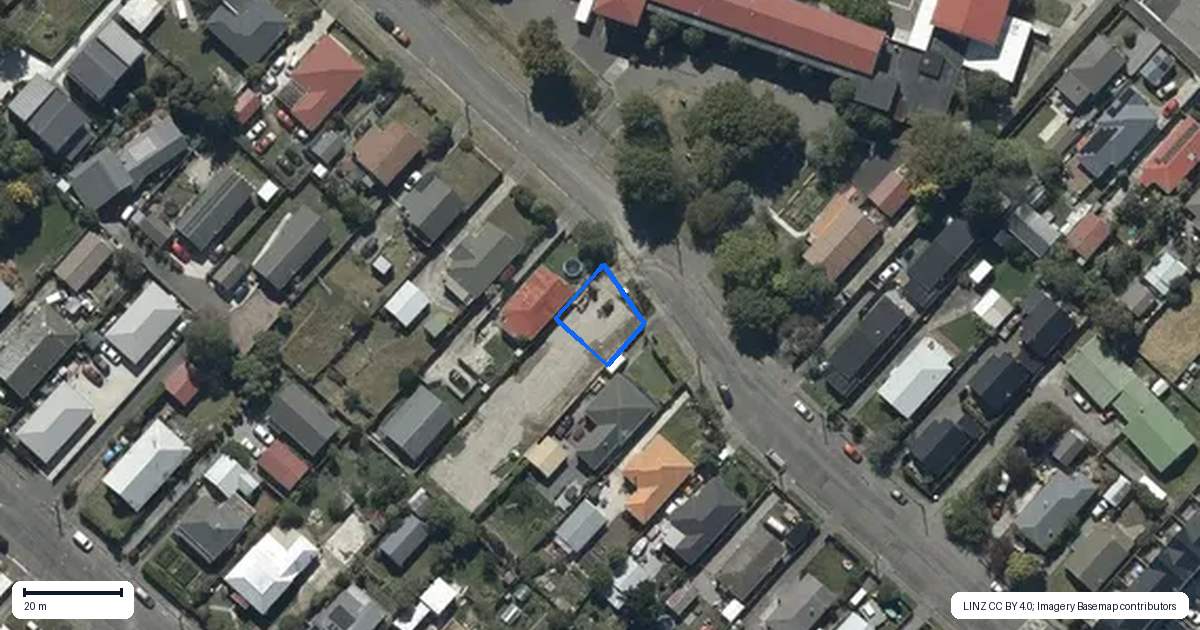 Property context map for 1/30 McLean Street, Linwood, Christchurch