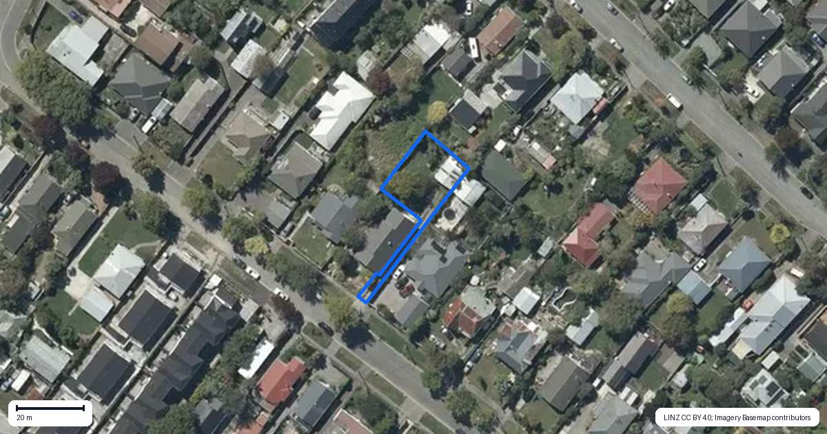 Property context map for 1/19 Tabart Street, Woolston, Christchurch