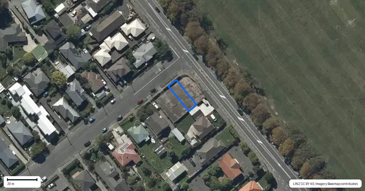 Property context map for 2/311 Barrington Street, Spreydon, Christchurch