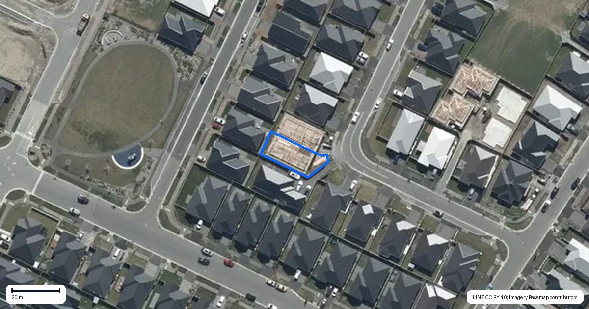 Property context map for 13A Llew Summers Street, Belfast, Christchurch