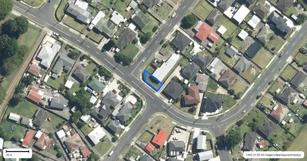 Property context map for 1A Hokianga Street, Mangere East, Auckland