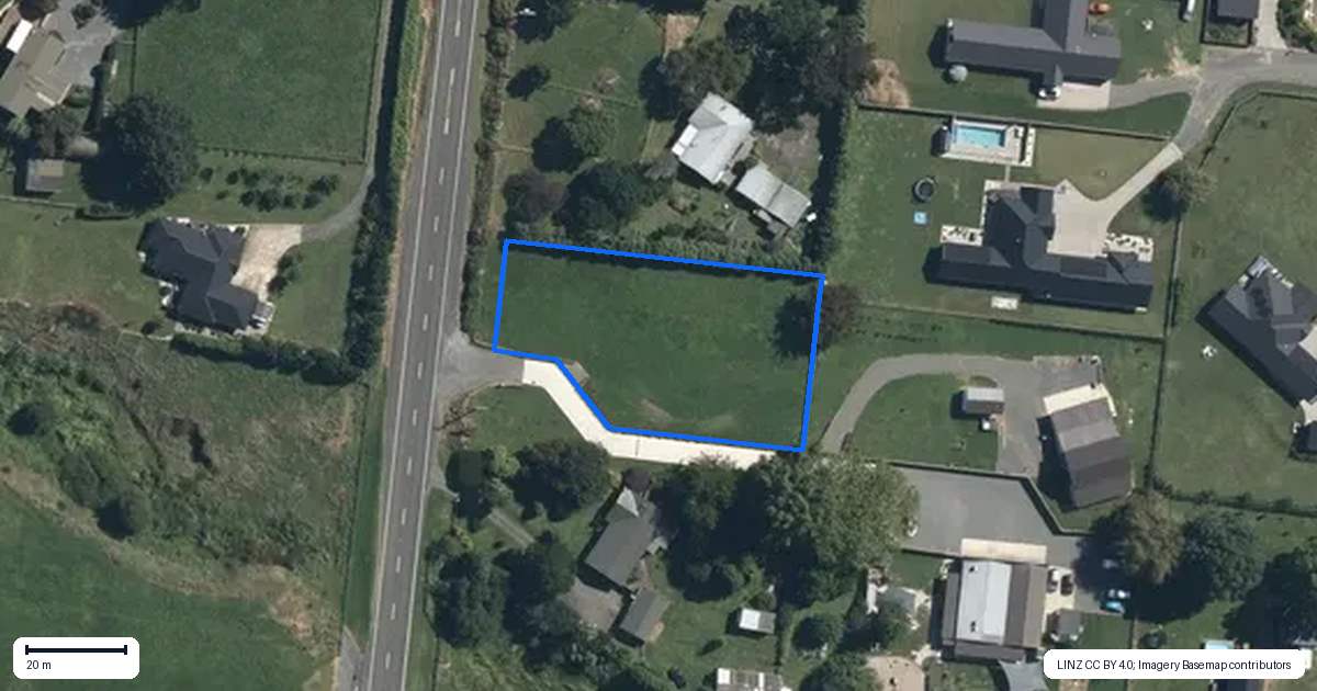 Property context map for 1/1375 McClure Street, Pirongia