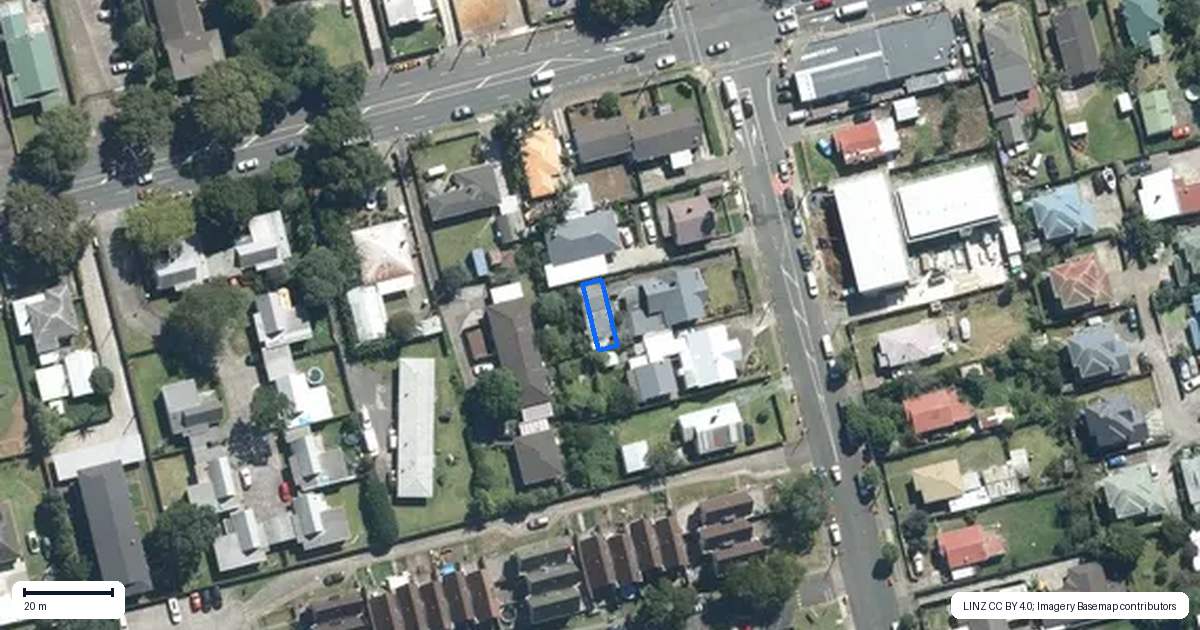 Property context map for 35D Albert Street, Otahuhu, Auckland
