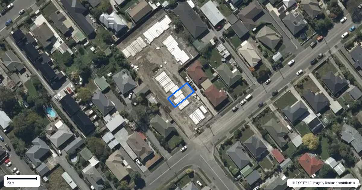 Property context map for 4/43 Rahera Street, Spreydon, Christchurch