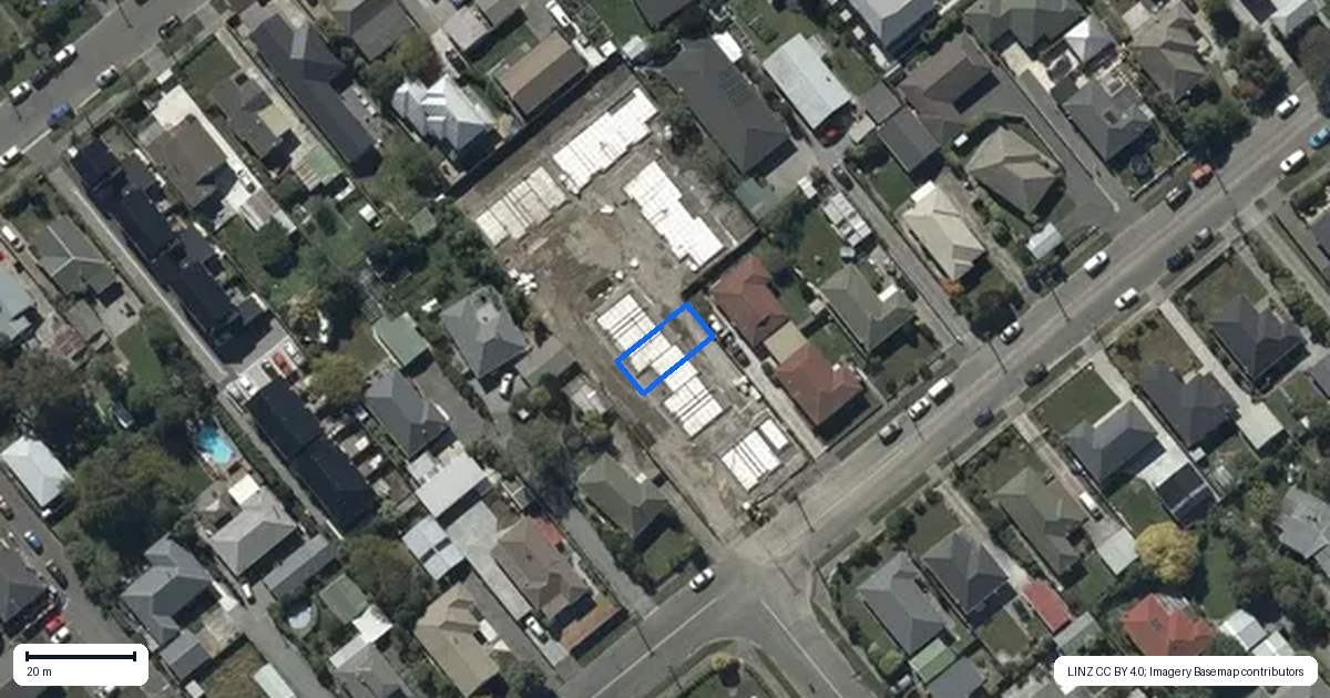 Property context map for 5/43 Rahera Street, Spreydon, Christchurch