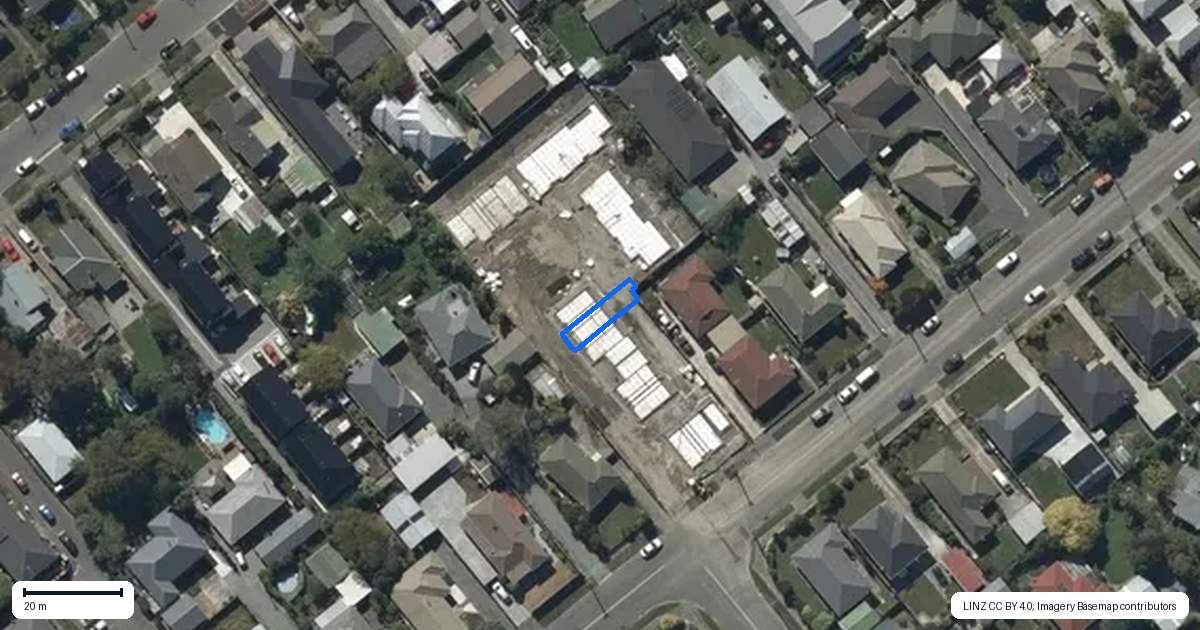 Property context map for 6/43 Rahera Street, Spreydon, Christchurch