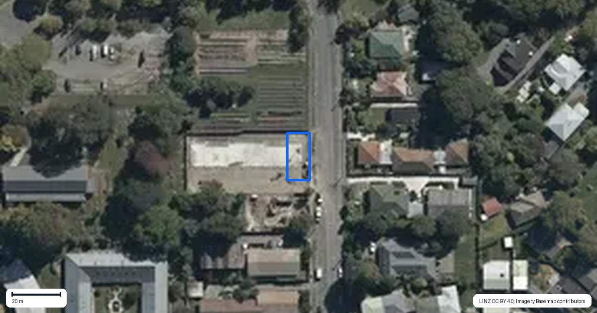 Property context map for 1/39 Trent Street, Linwood, Christchurch