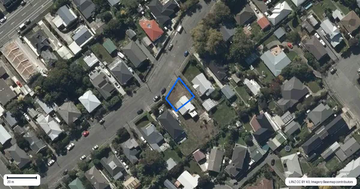 Property context map for 1/24 Sydney Street, Spreydon, Christchurch