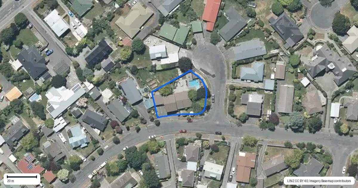 Property context map for 38 Lane Street, Allenton, Ashburton