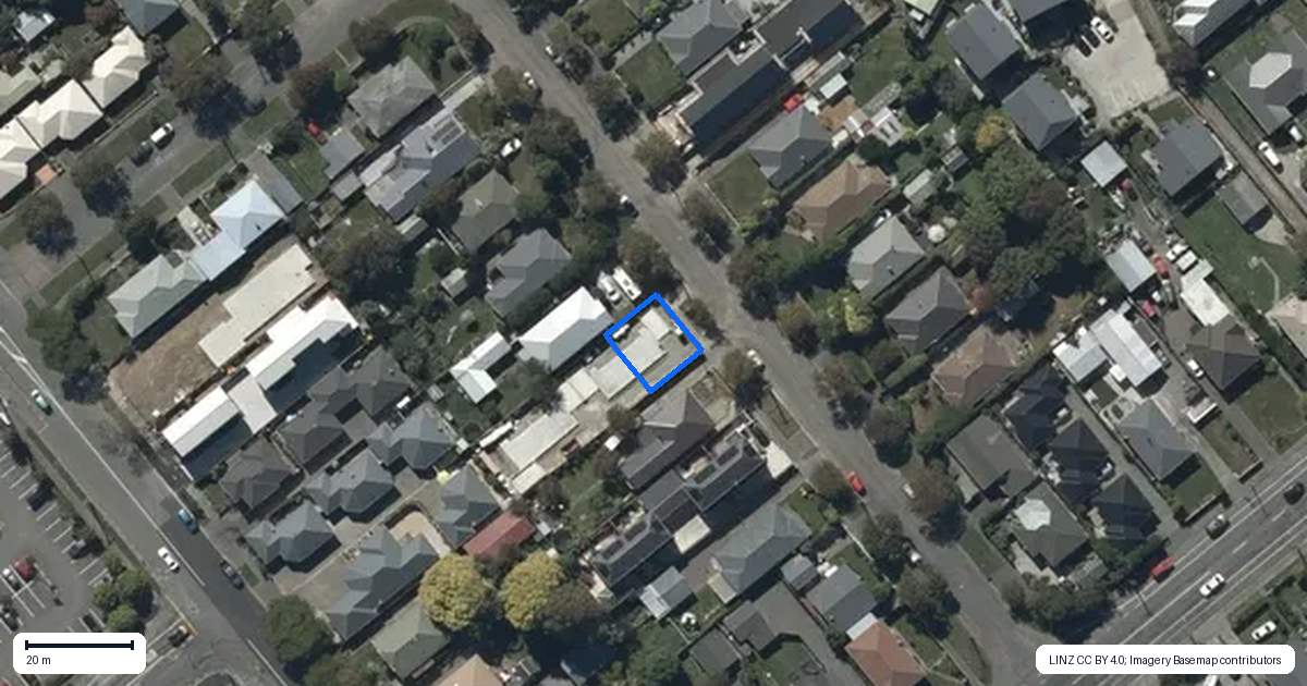Property context map for 1/13 Meadowville Avenue, Spreydon, Christchurch