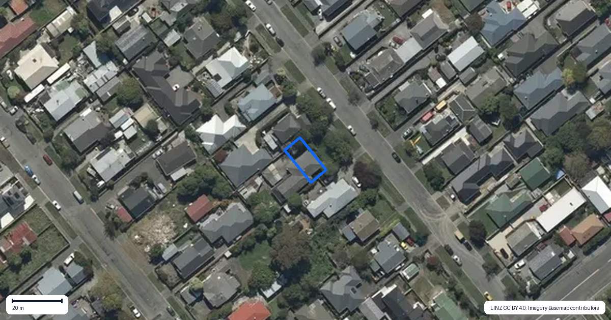 Property context map for 2/15 Sumner Street, Spreydon, Christchurch