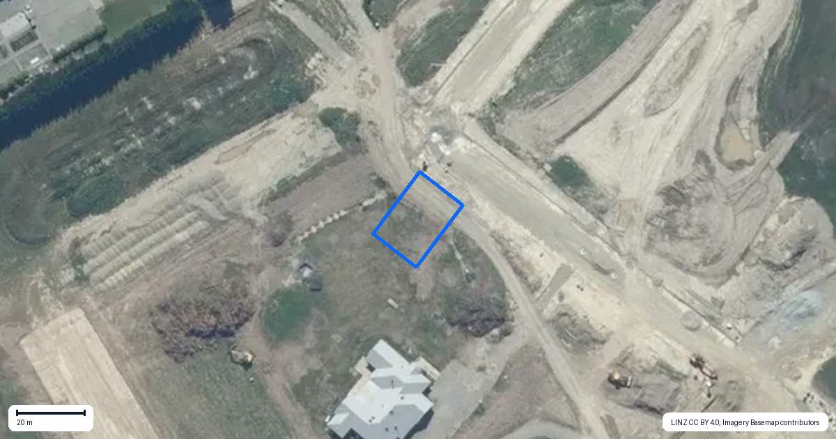 Property context map for 76 Scout Street, Rolleston
