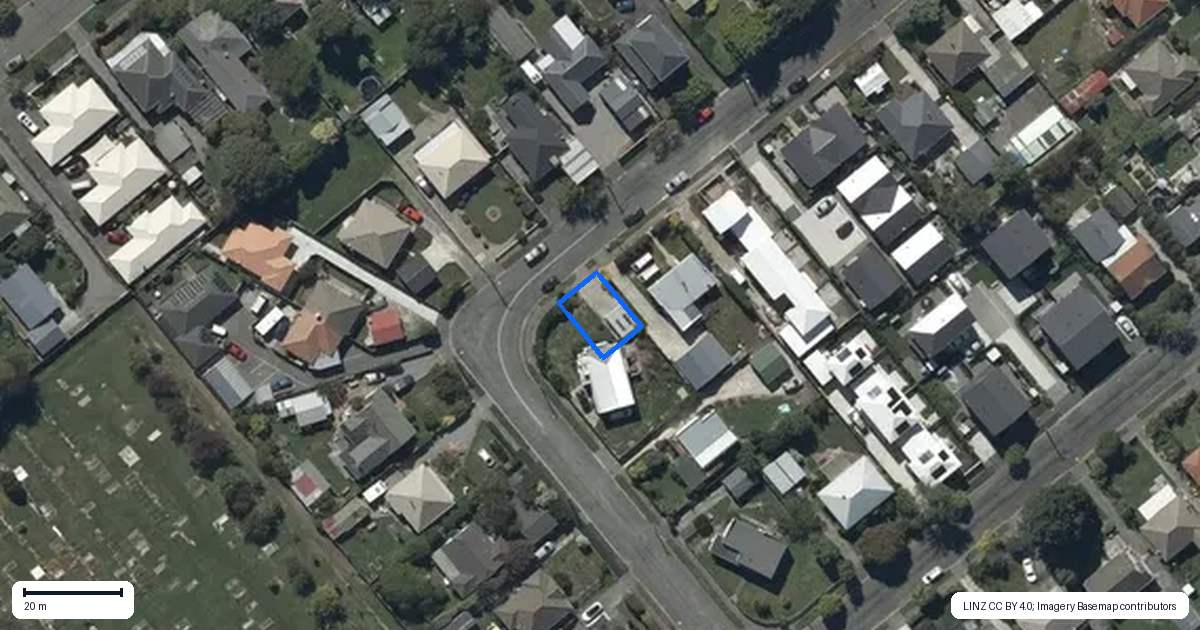 Property context map for 2/12 McCombs Street, Somerfield, Christchurch