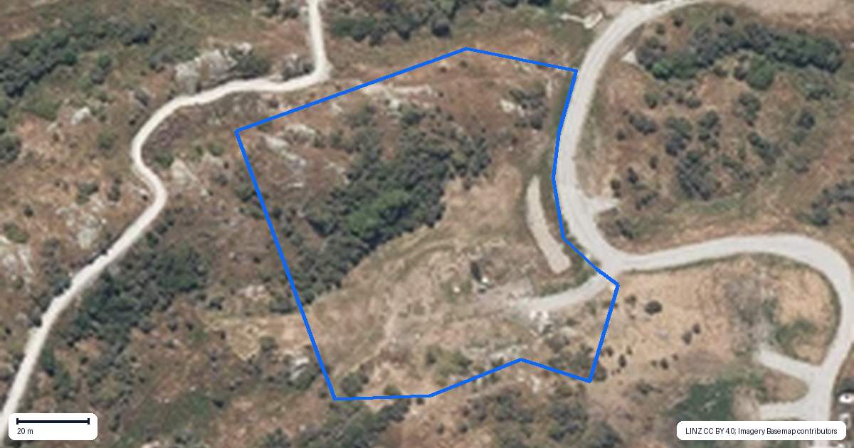 Property context map for 11 Outcrop Lane, Jacks Point, Queenstown