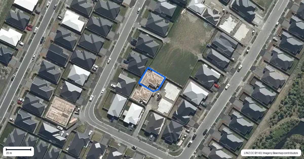 Property context map for 8A Llew Summers Street, Belfast, Christchurch