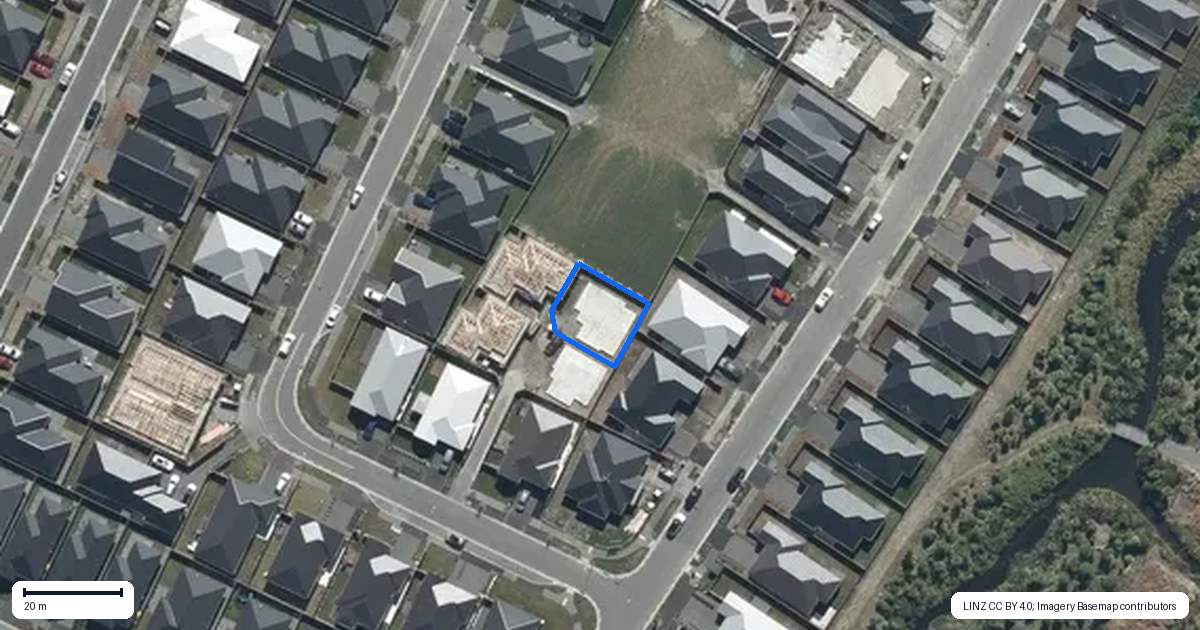 Property context map for 6A Llew Summers Street, Belfast, Christchurch