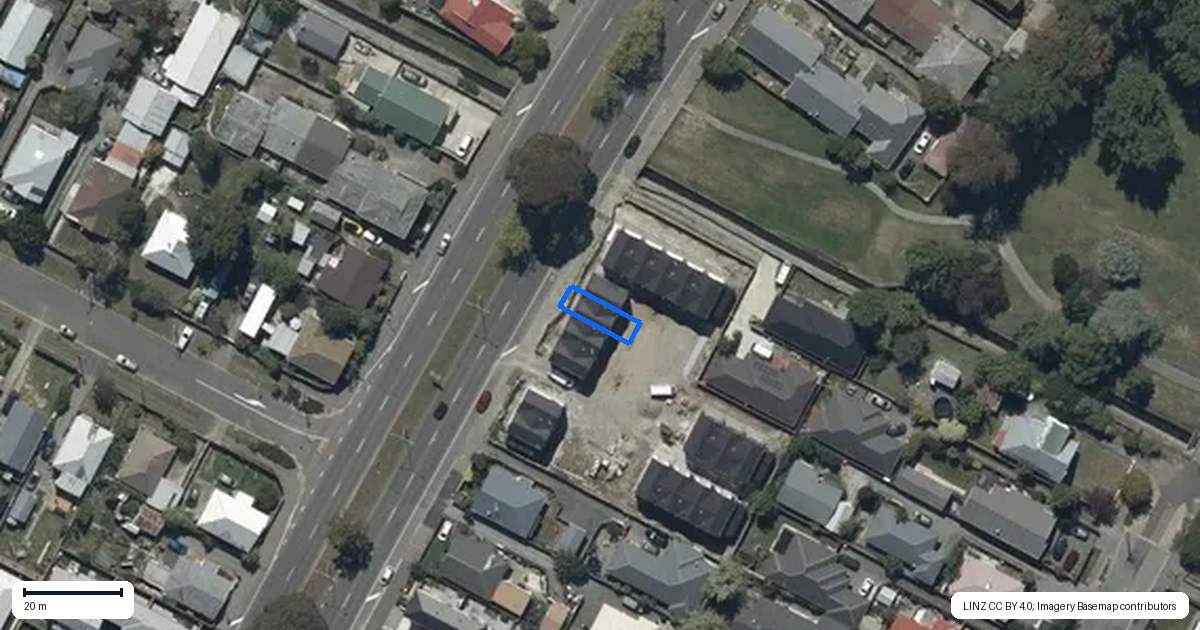 Property context map for 3/116 Aldwins Road, Phillipstown, Christchurch